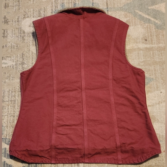 Women Carhartt Ruby Sherpa Lined Vest. Size L. EUC. - Picture 2 of 7